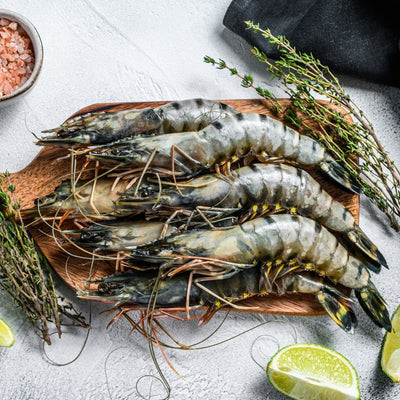 Twinfish Large Black Tiger Prawn, 1kg - Frozen
