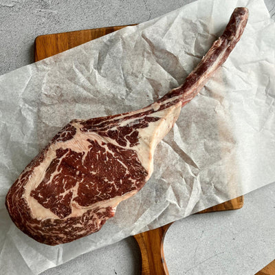 Angus USA Beef Tomahawk Single Rib 1.6kg - Frozen