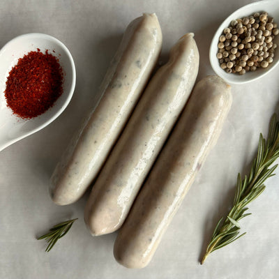 Chicken Bratwurst Sausage Halal Food 1kg - Frozen