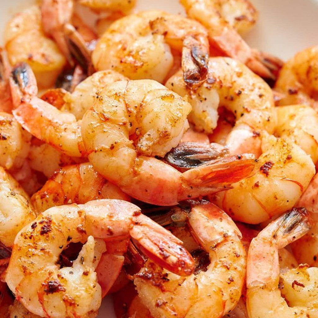 Royal Sea Cooked Shrimp Meat Tail On 454G - Frozen