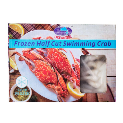 Twinfish Half Cut Swimming Crab 1kg - Frozen