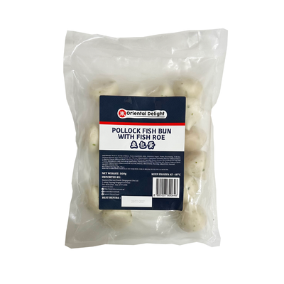 Oriental Delight Pollock Fish Ball With Fish Roe 500g - Frozen