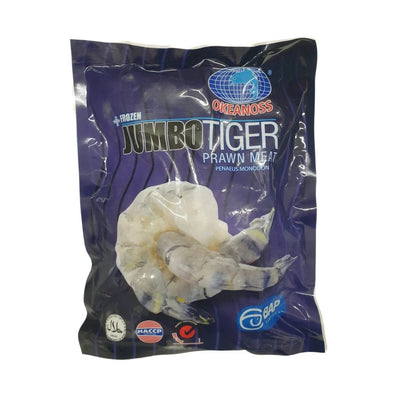 Okeanoss Jumbo Black Tiger Prawn Meat 400g - Frozen