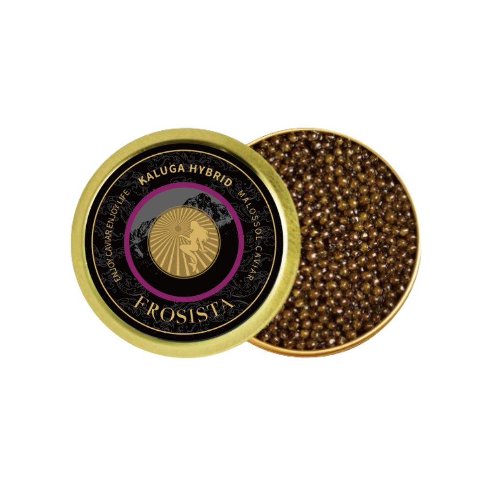 Frosista Caviar (Siberian Sturgeon, Kaluga Hybrid, Ossetra Sturgeon, Kaluga) 30/50/100g - Chilled