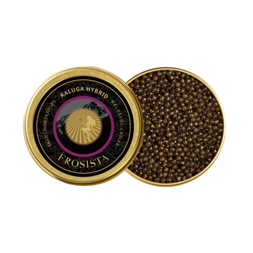 Frosista Caviar (Siberian Sturgeon, Kaluga Hybrid, Ossetra Sturgeon, Kaluga) 50G - Chilled