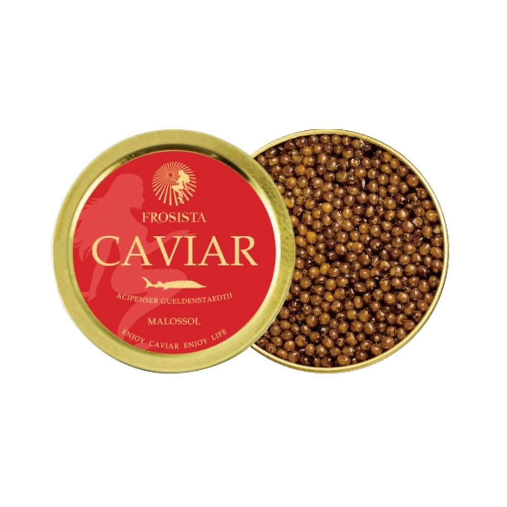 Frosista Caviar (Siberian Sturgeon, Kaluga Hybrid, Ossetra Sturgeon, Kaluga) - Chilled