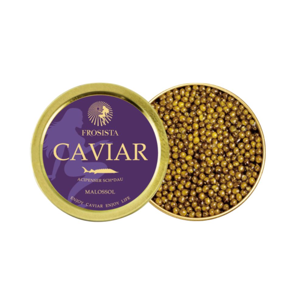 Frosista Caviar (Siberian Sturgeon, Kaluga Hybrid, Ossetra Sturgeon, Kaluga) - Chilled