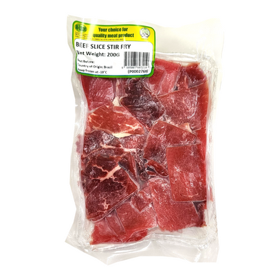 Al-Lazat Halal Beef Slice Stir Fry 200G - Frozen