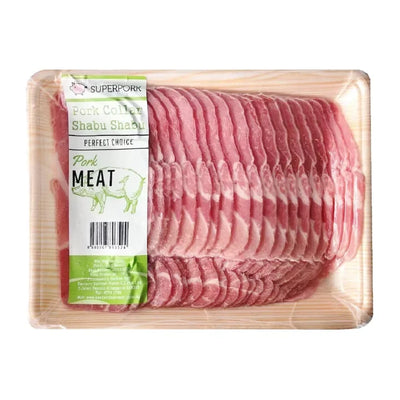 SuperPork Pork Collar Shabu Shabu 1.8mm,400g - Frozen