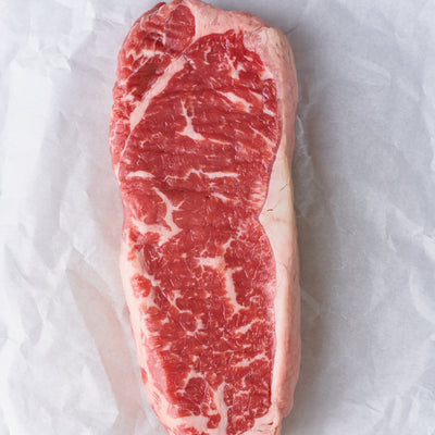 Heritage Harvest Australia Grass Fed Beef Striploin Steak Cut 200g - Chilled