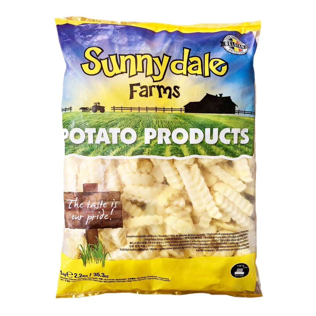 Sunnydale Farm Potato Crinkle Cut Fries 1KG - Frozen