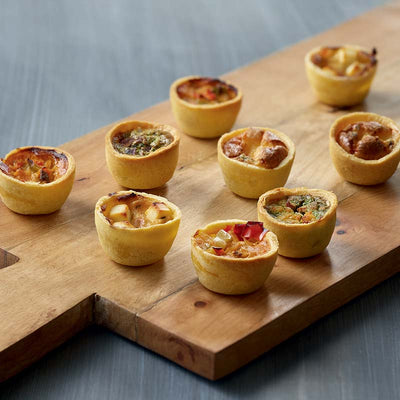 Mini Quiche Assortment 14g X 75 pcs (5 Flavors) - Frozen