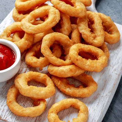 Ecofrost Battered Onion Rings 1kg - Frozen