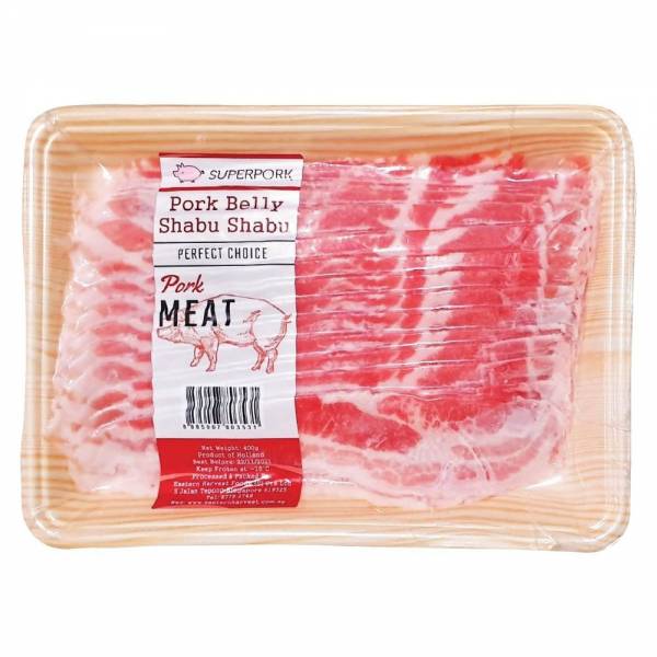 SuperPork Pork Belly Shabu Shabu 1.8mm - 400g