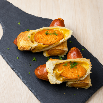 How to Make Cheesy Sausage Bread Roll with Air-fryer in 10 minutes