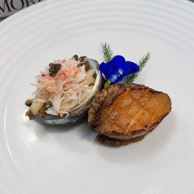 How to Make Half Shell Abalone, Snow Crab & Caviar in 15 minutes