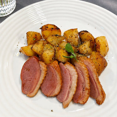 How to make Smoked Duck & Roasted Potatoes in 20 mins