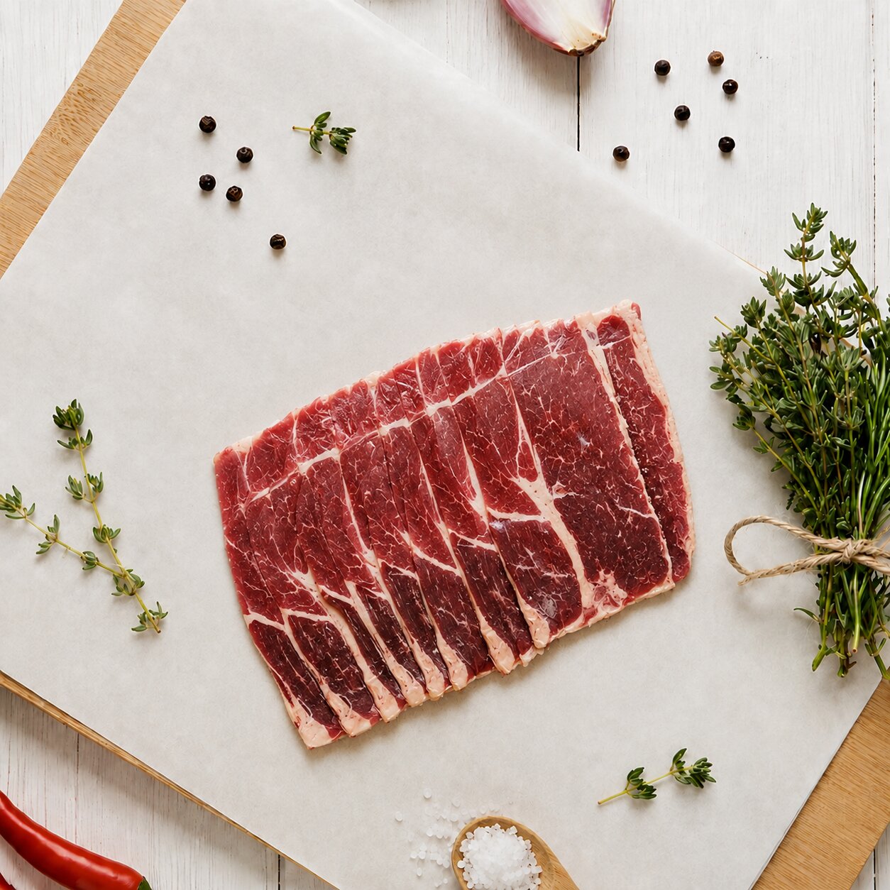 Al-Lazat Mutton Shabu Shabu 2mm, 300g - Frozen