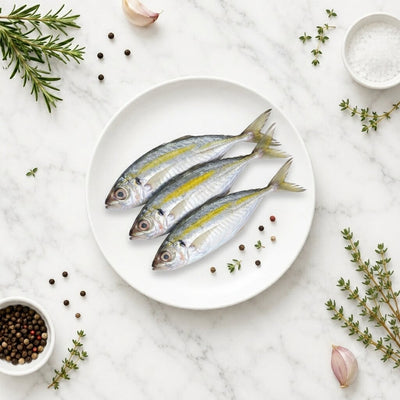 Blue Ocean Yellow Stripe Trevally/Kuning Fish 1kg - Frozen