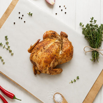 Butcher's Reserve Black Pepper Roasted Whole Chicken 800g - Frozen