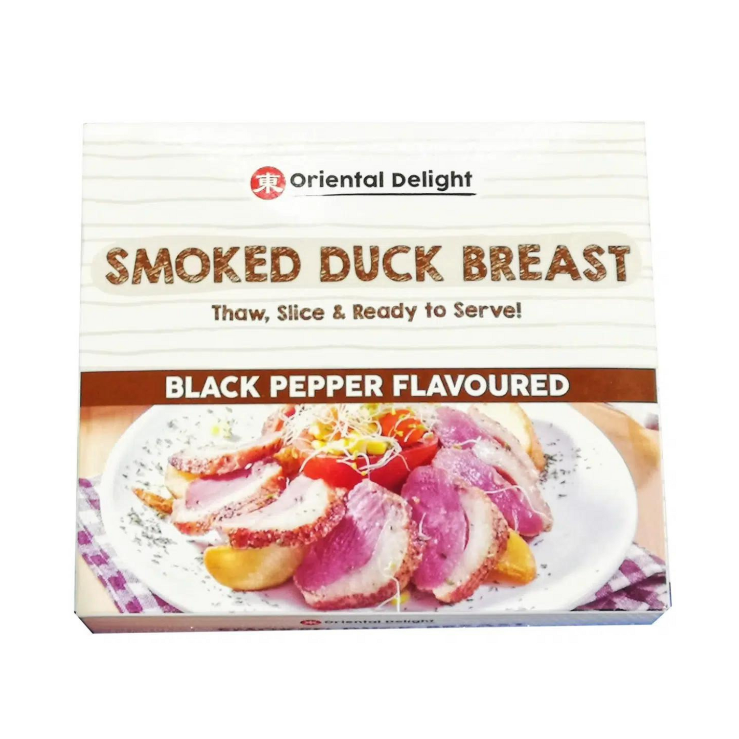 Oriental Delight Smoked Duck Black Pepper 410G - Frozen