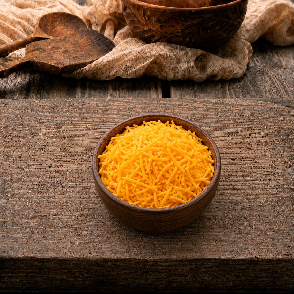 Emborg Yellow Cheddar Cheese Thin Shredded 4mm, 2kg - Frozen
