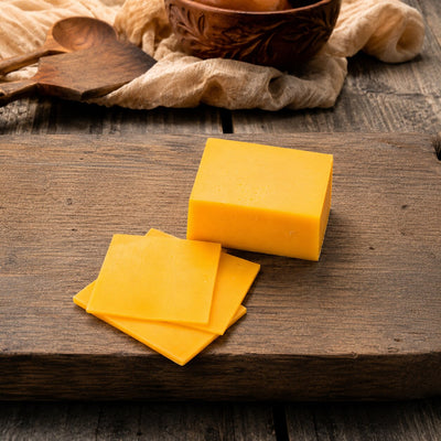 Emborg Yellow Cheddar Cheese Slices 84pcs, 1kg  - Chilled