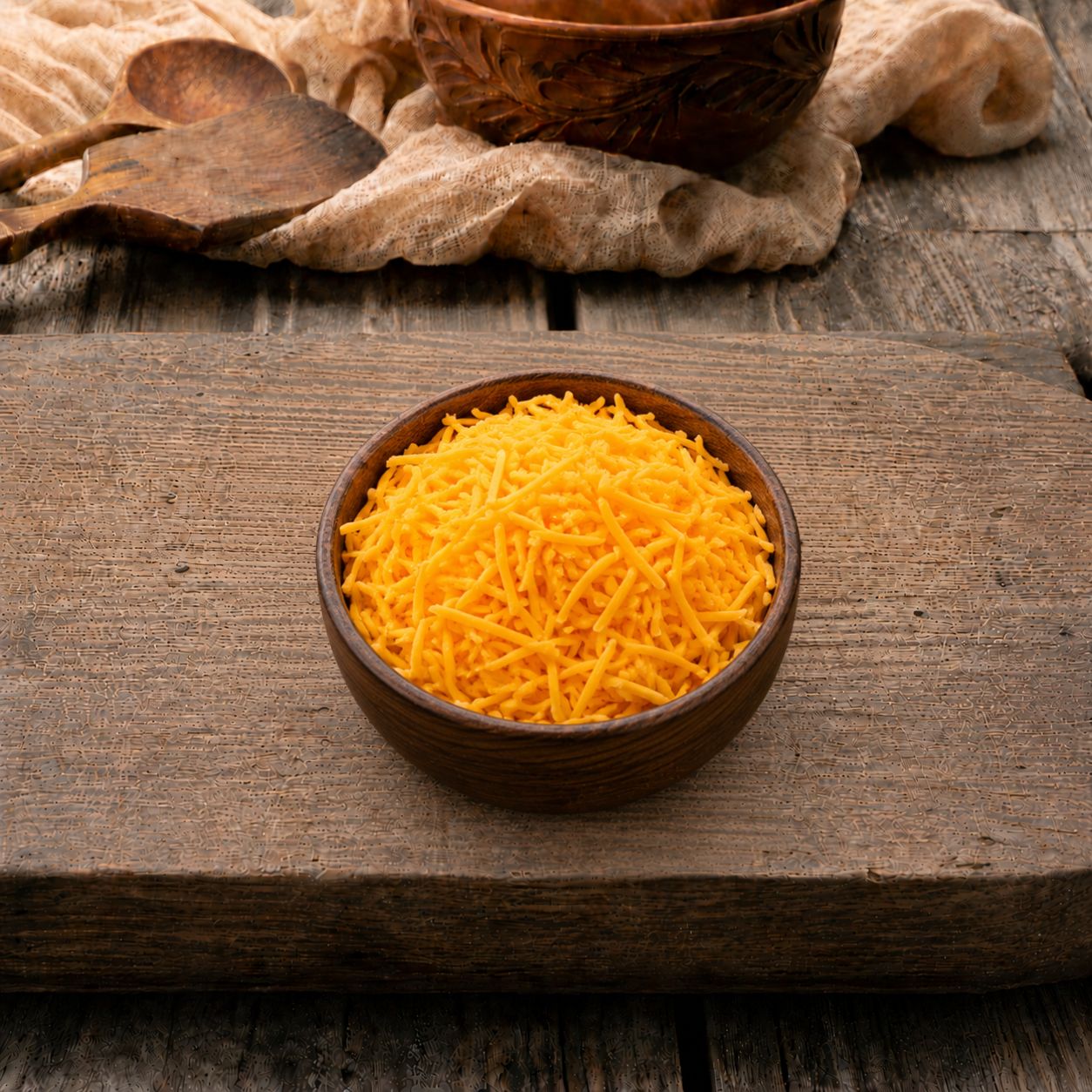 Emborg Yellow Cheddar Cheese Thin Shredded 4mm, 2kg - Frozen