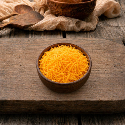 Emborg Yellow Cheddar Cheese Thin Shredded 4mm, 2kg - Frozen