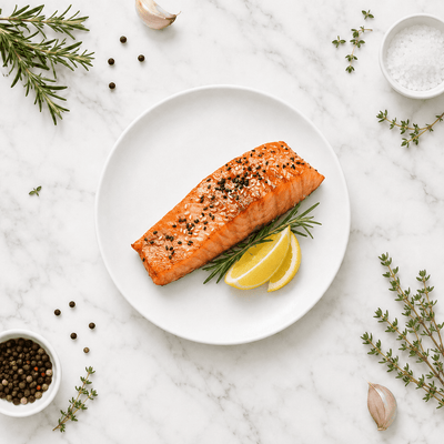 Fisher's Catch Norwegian Salmon Portion (Fine Steak Cut) 500g - Frozen