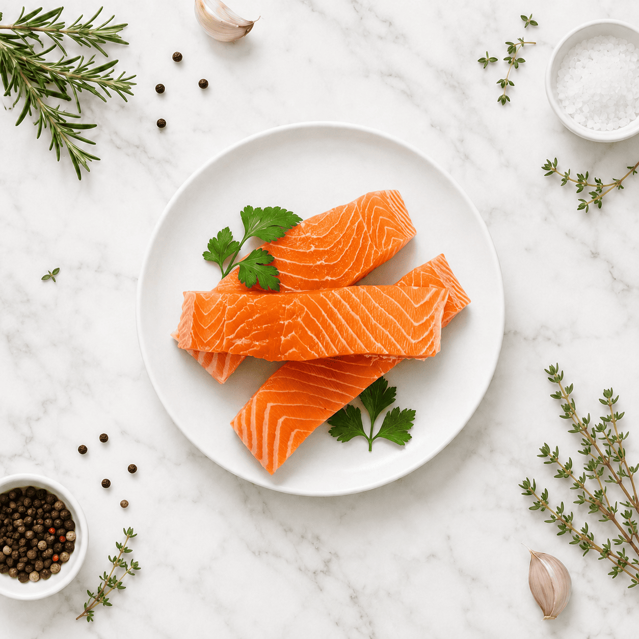 Fisher's Catch Salmon Portion Chunks 1kg - Frozen