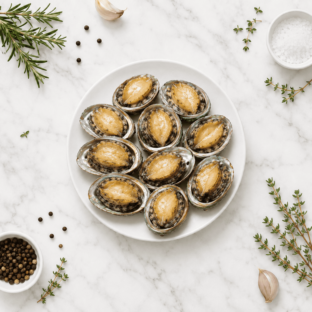 Half Shell Abalone (Large Size) 500g - Frozen