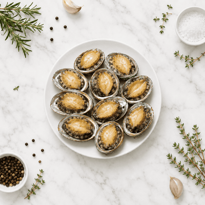 Half Shell Abalone (Large Size) 500g - Frozen