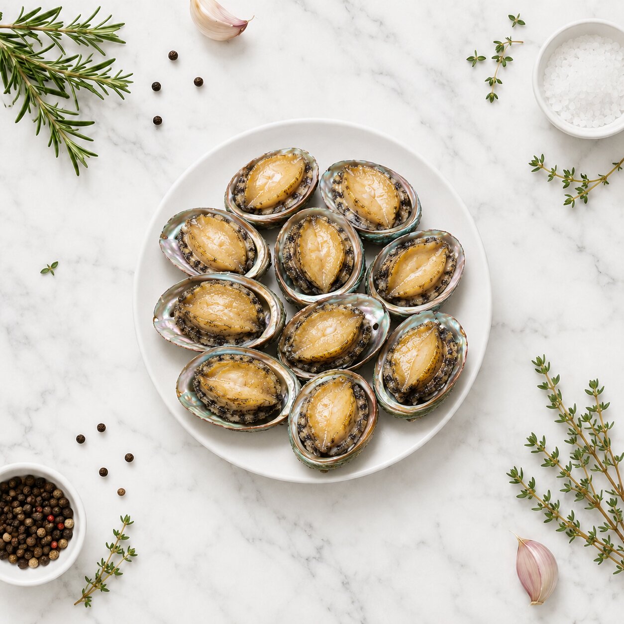 Half Shell Abalone (Large Size) 500g - Frozen