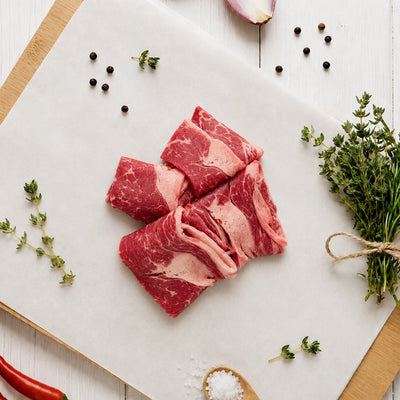 Heritage Harvest Beef Ribeye Yakiniku 4mm, 200g - Frozen