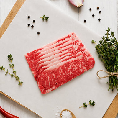 Heritage Harvest USA Beef Striploin Shabu 2mm, 200g - Frozen