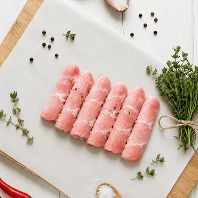 Heritage Harvest Pork Collar Shabu Roll 250g - Frozen