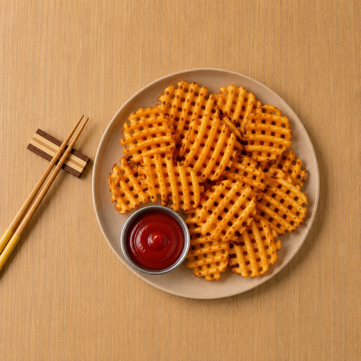 McCain Redstone Seasoned Waffle Cut Fries Skin On 2kg - Frozen