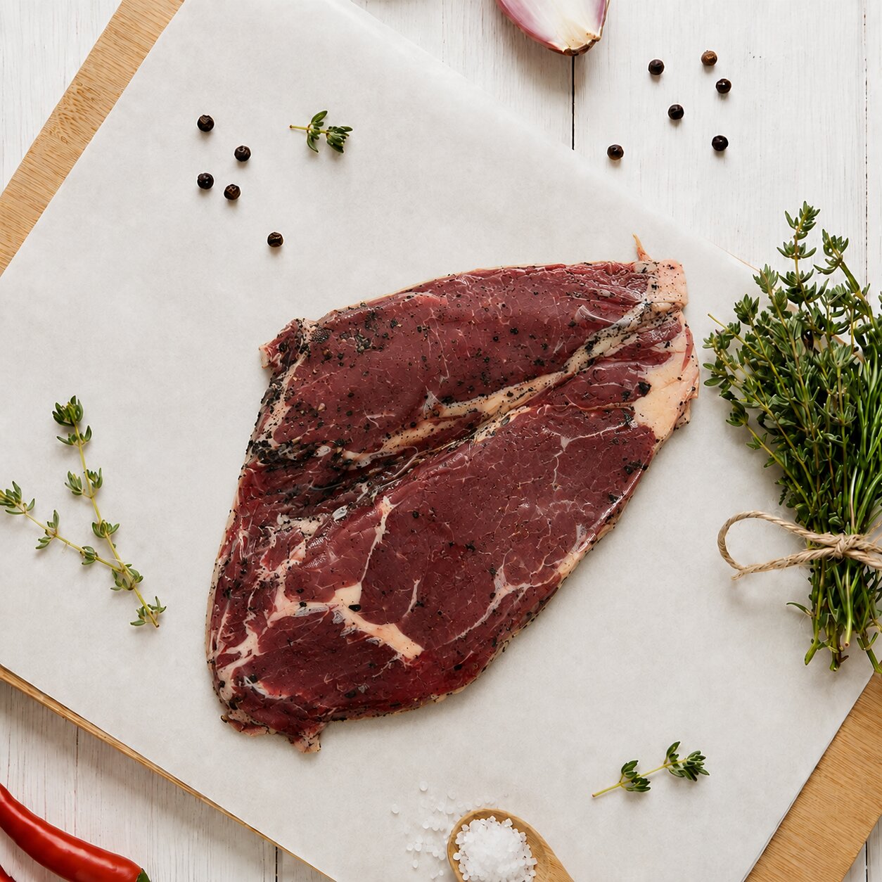 Oriental Delight  Black Pepper Marinated Beef Ribeye 500g - Frozen