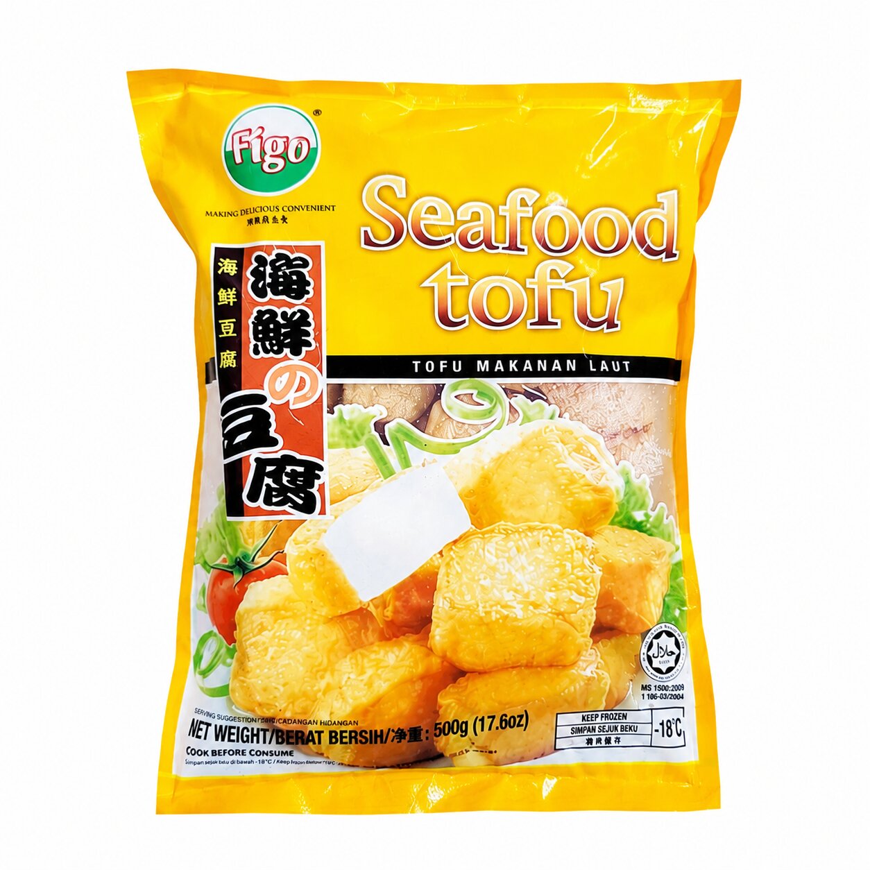 Figo Seafood Tofu Original | Cheese Flavor 500g - Frozen