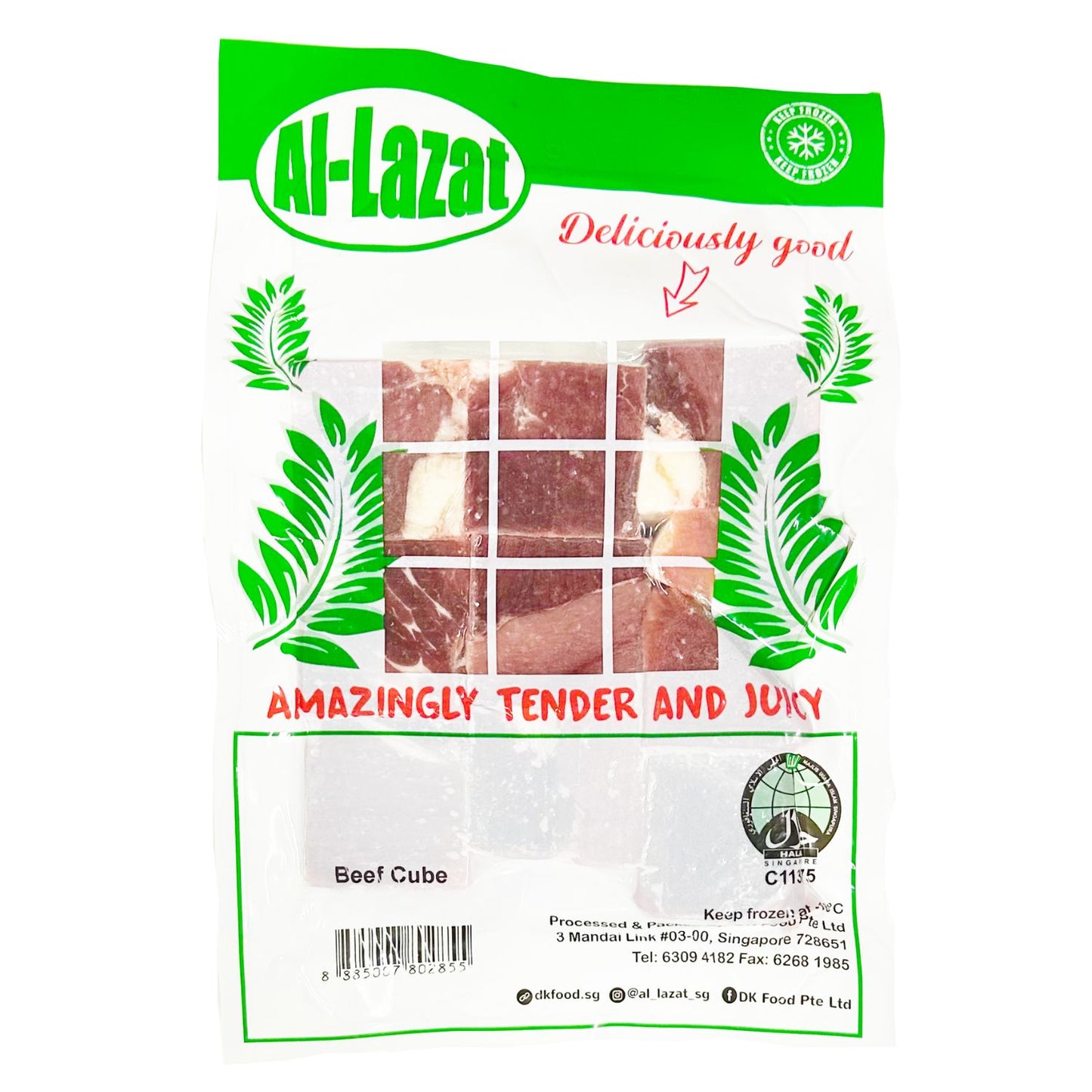 Al-Lazat Beef Cube 500G - Frozen