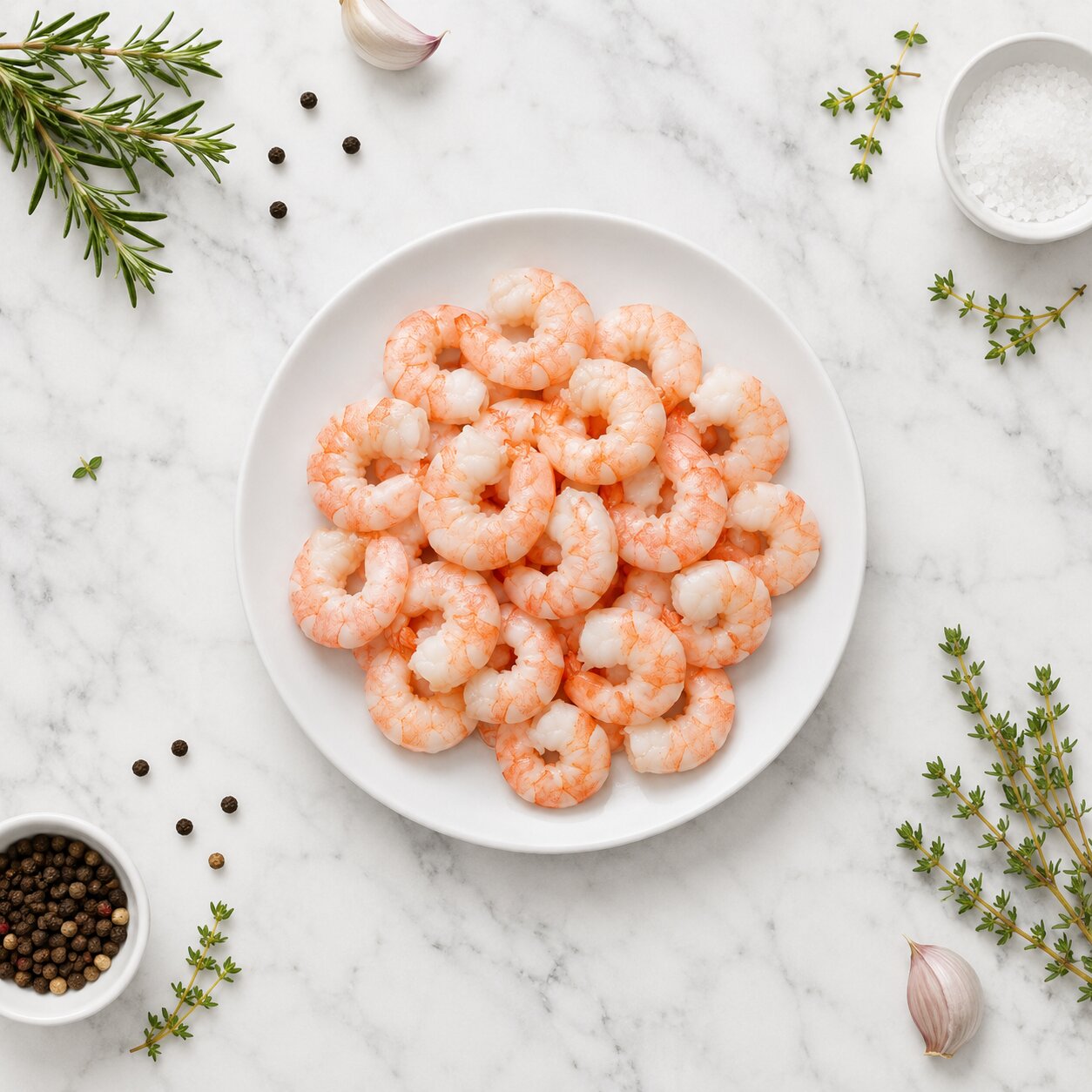 Rich Seas Cooked Shrimp Meat 500g - Frozen