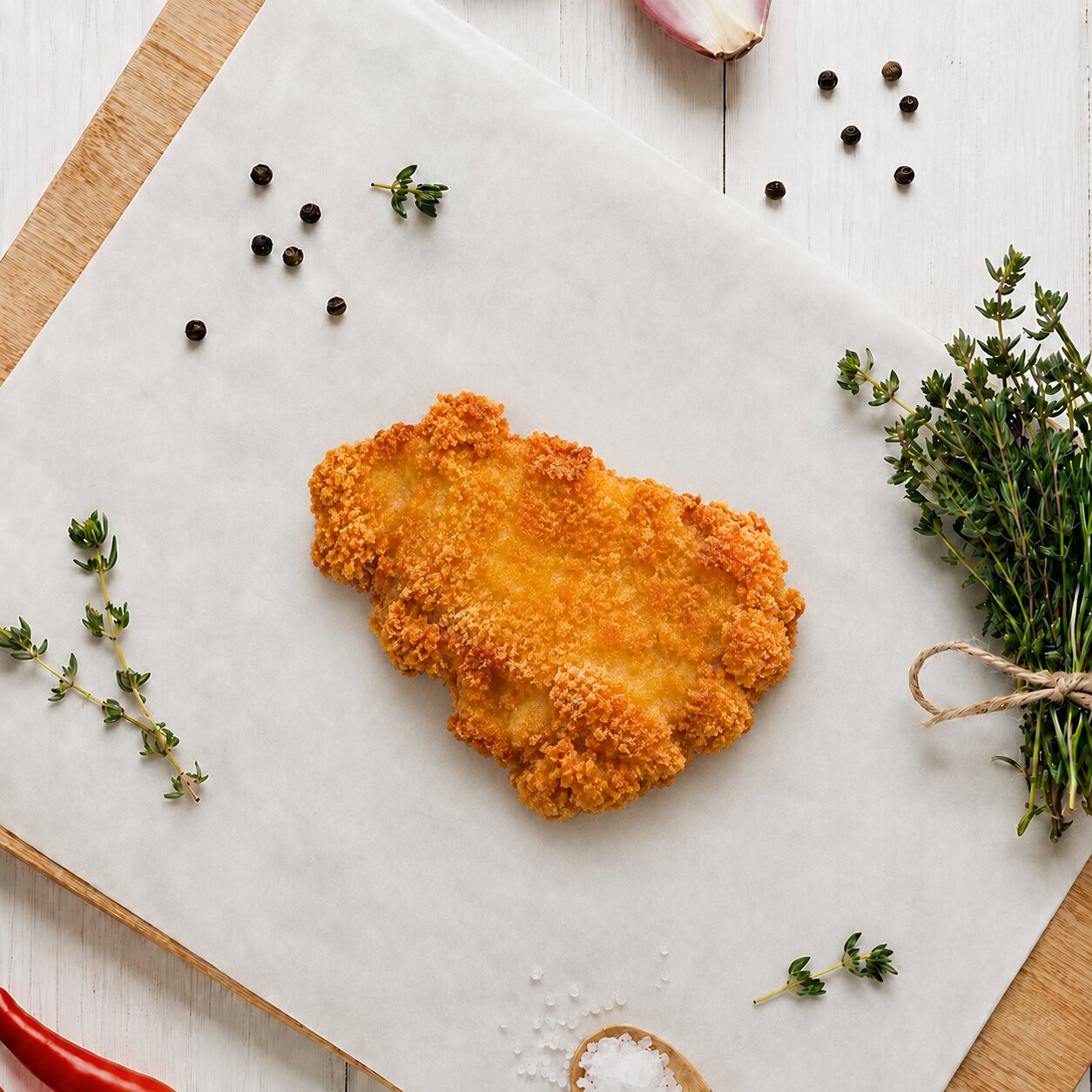 Royal Delights Fried Breaded Chicken Cutlet (Leg Meat) 1kg - Frozen