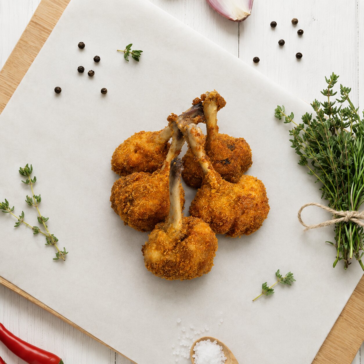 Royal Delights Fried Chicken Tulip 1kg - Frozen