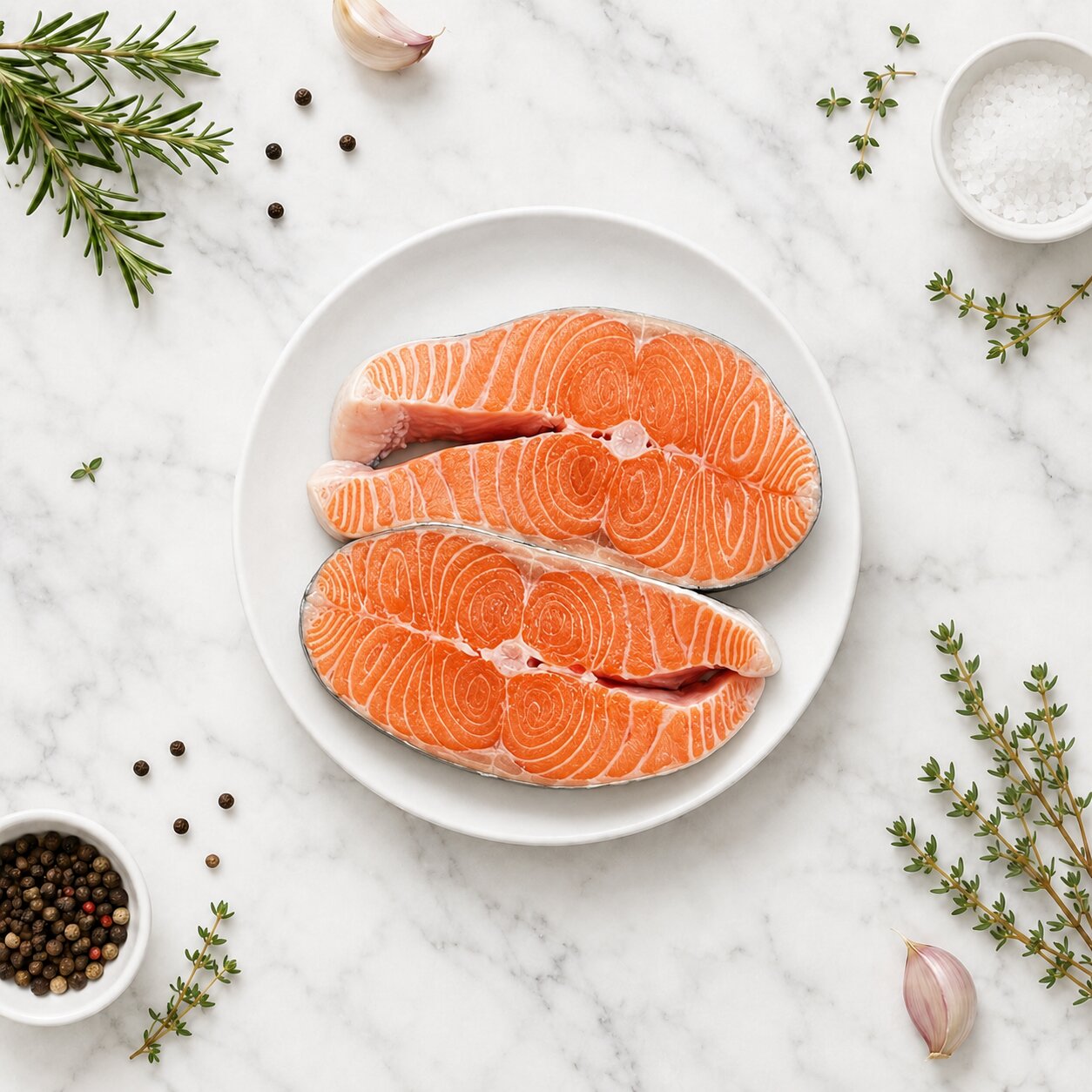Salmon Steak 800g - Frozen