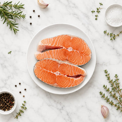 Salmon Steak 800g - Frozen