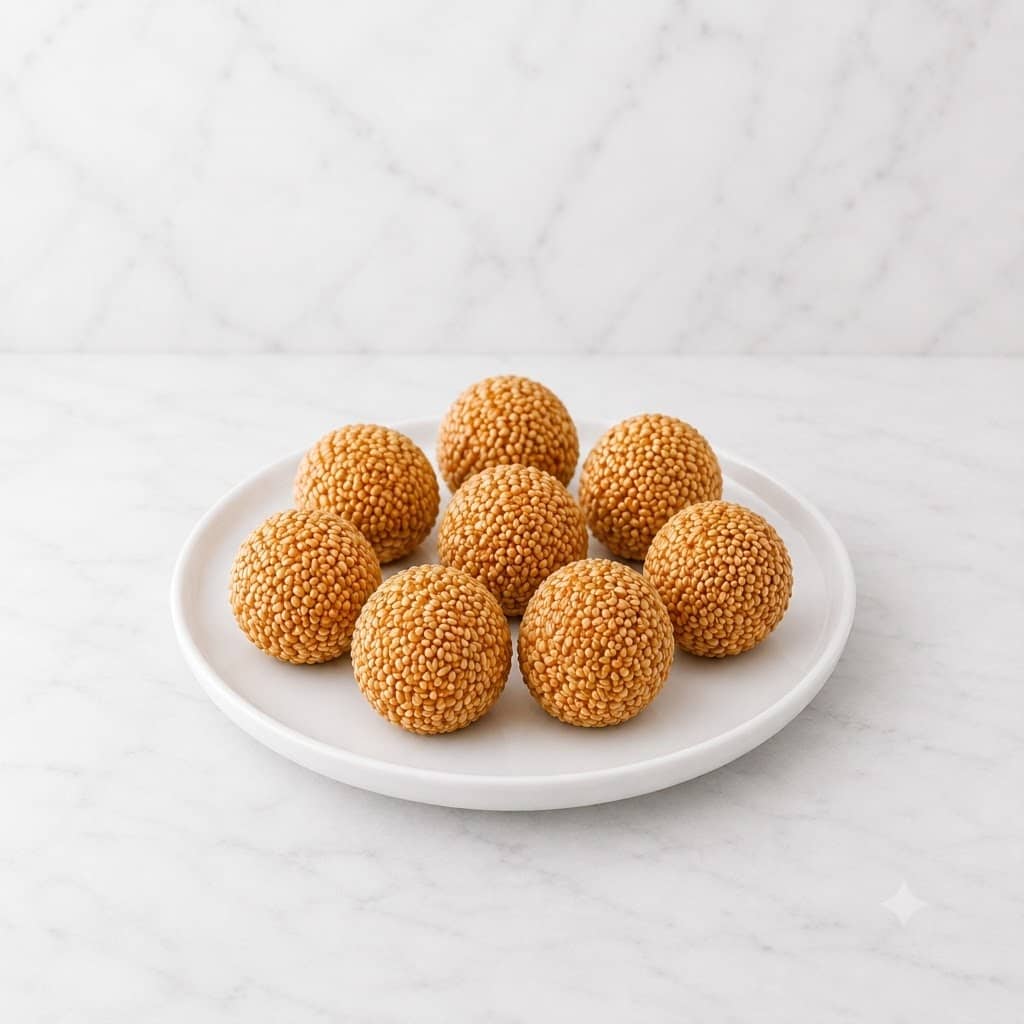 Sesame Rice Ball Red Bean Halal (260g) - Frozen