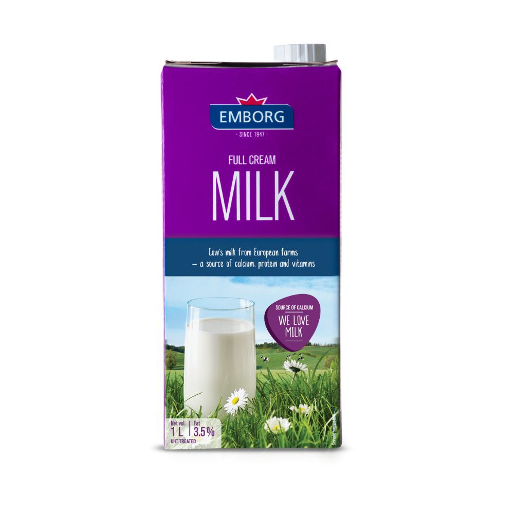 Emborg UHT Full Cream Milk 1L