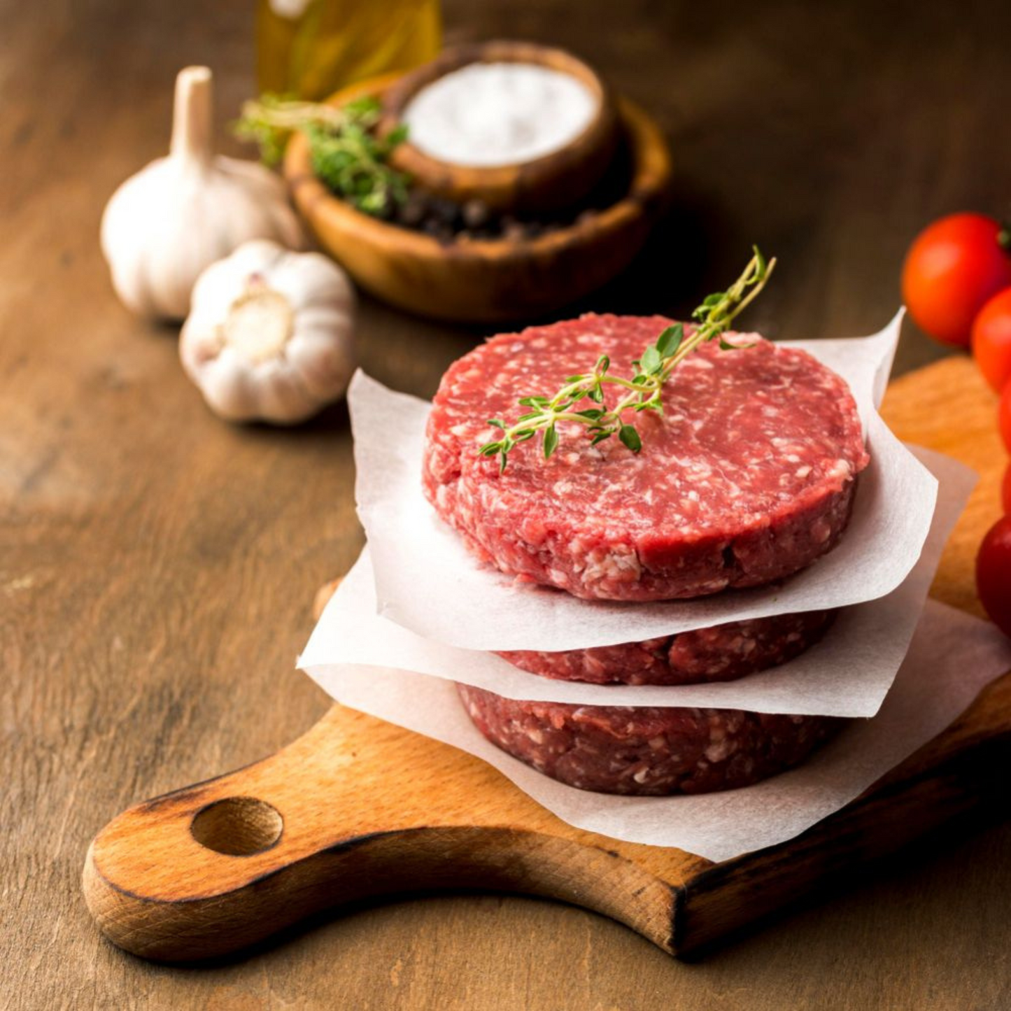 Al-Lazat Handmade Gourmet Beef Burger Patty 100G - Frozen