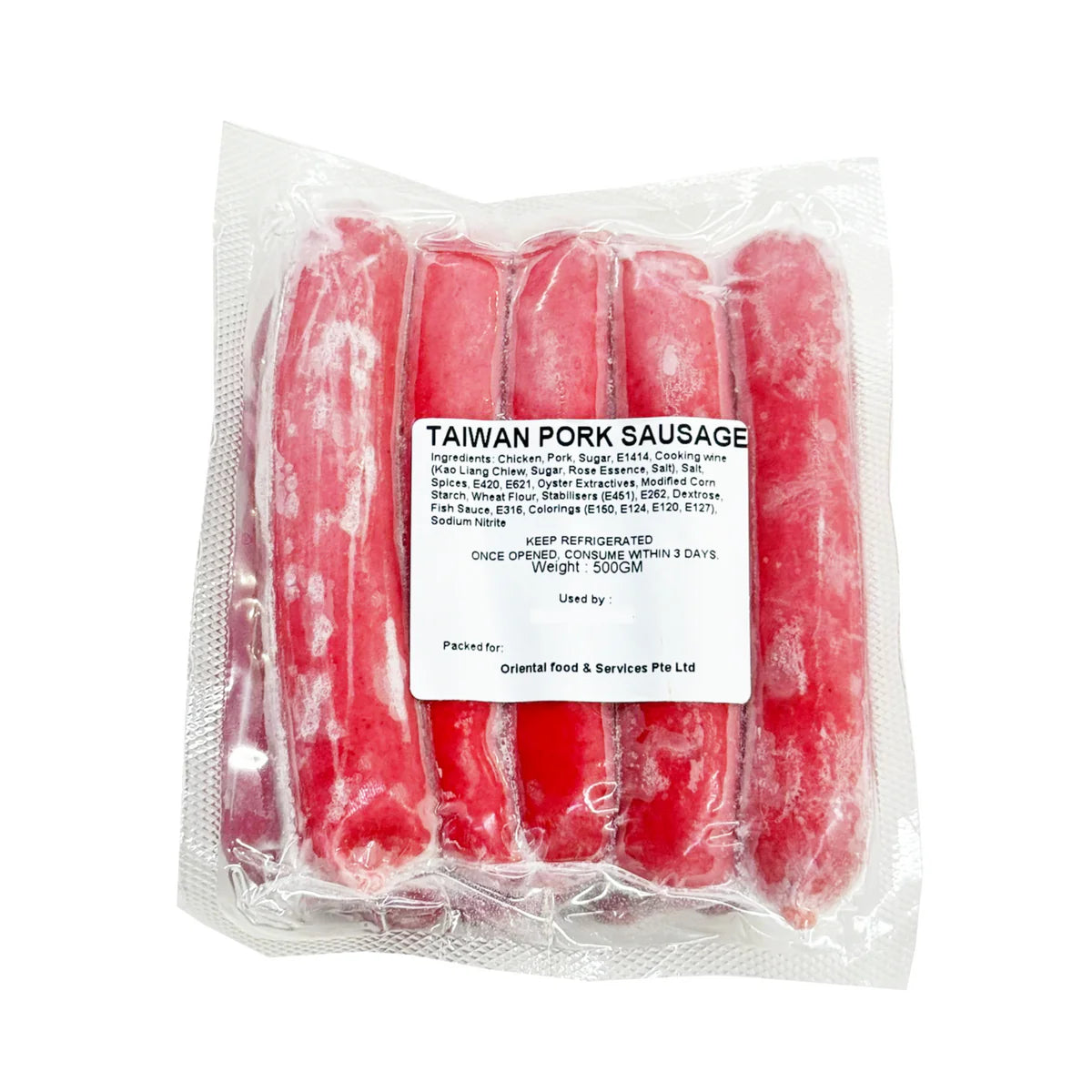 Oriental Delights Taiwan Sausage 500G - Frozen